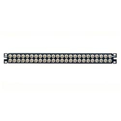 48-port patch panel with 48 pre-installed 75 ohm BNC couplers