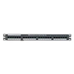 24-Port, Category 5e, Patch Panel With 24 RJ45 Ports Wired to Two RJ21 Telco Connectors