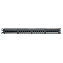 Punchdown Patch Panel, Category 6A, Flat, 24 Port, 1RU