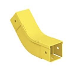 Fitting And Cover, Inside Vertical 45, 2&quot; x 2&quot; (50mm x 50mm), Fiber-Duct, Yellow