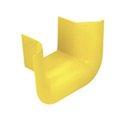 Fitting, 3-Sided BRC Trumpet Spillout for 4&quot; x 4&quot; FiberRunner Exit, Yellow