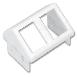 CT Angled Adapter Plate, 2 Port, White