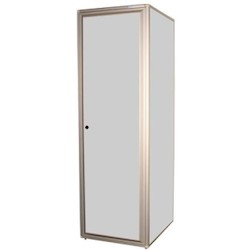 M-Series MegaFrame; Cabinet; 19&quot; EIA; 27.3&quot; W (693.42 mm) x 84&quot; H (2130 mm) 45U x 36&quot; D (914.4 mm); 12-24 Tapped Rails; Solid Top and Side Panels; Perforated Metal/Perforated Rear Door; Assembled; Black