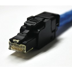 INDUSTRIAL ETHERNET PLUG UTP CAT 6A 22-24AWG .216&quot; - .335&quot; OD