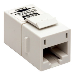 INLINE COUPLER SNAP-FIT SLIM CAT6 WHITE