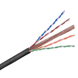 UTP, CAT 6E, CMP, COMMERCIAL, 23/4PR SOL NS CAT6E CMP 1000&#8217; REEL - BLACK MOQ - 15K&#8217;