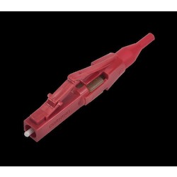 FIBER CONNECTOR, COMMERCIAL, UNICAM LC 50/125 OM1 KEYED HIGH PERFORMANCE RED
