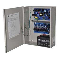 Access Power Controller w/ Power Supply/Charger, 8 PTC Class 2 Relay Outputs, 12VDC @ 10A, FAI, 115VAC, BC400 Enclosure