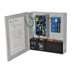 Power Supply Charger, 8 PTC Class 2 Outputs, 12/24VDC @ 6A, 115VAC, BC300 Enclosure