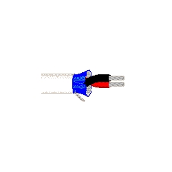 Multi-Pair Cable, 1 Pair, 22 AWG, 7x30 Strands, Tinned Copper, Twisted Pair, FEP Insulation, Flamarrest Jacket