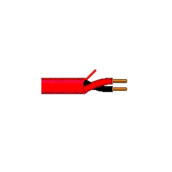 Fire Alarm Cable, Plenum-FPLP, 18 AWG, 2 solid bare copper conductors with Flamarrest insulation,Flamarrest jacket with ripcord. Multi-Conductor - Commercial Applications, 1000&#8217; boxes