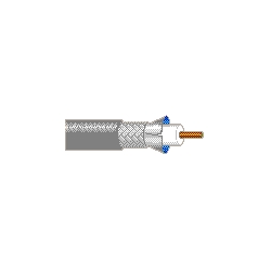 Coaxial Cable, 20 AWG solid .032&quot; bare copper conductor, plenum, foam FEP insulation, Duofoil &#43; tinned copper braid shield (95&#37; coverage), Flamarrest jacket.