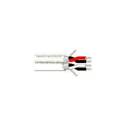 Multi-Conductor - Double-Pair Cable 2 FSPR 22 AWG FEP Plenum PVC White