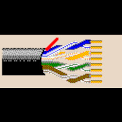 Multi-Conductor - Enhanced Category 6 Nonbonded-Pair Cables 4-pair U/UTP CMP Reel-in-Box Orange