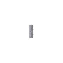 Double Sided High/Low Density Combo Vertical Cable Manager with front doors, 10&quot;W x 84&quot;H.