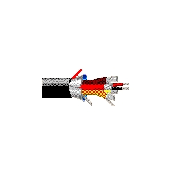 Multi-Conductor - CMR Rated Cable 8 22 AWG FS PR PVC FS PVC Black
