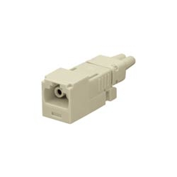 SC Multimode Simplex Fiber Optic Connector, Includes Boots 3.0mm or 900µm Buffered, Black Housing and Boot