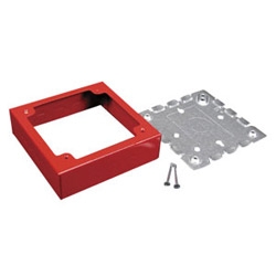 Steel alarm device box 2g red