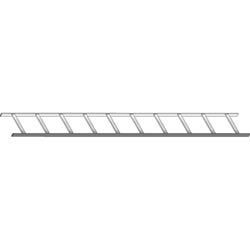 Cable runway ladder rack 2.7 metre (9 feet) 290 mm (11.5 inch) long x 450 mm (18 inch) wide straight section steel black