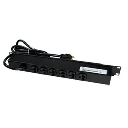 Rackmount, 19in black with 3 5-20r