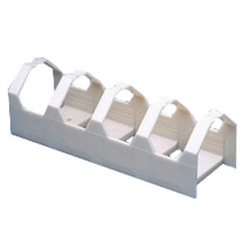 Cable management 110 jumper trough 210 mm (8.5 inch) wide X 68 mm (2.69 inch) High X 68 mm (2.69 inch) deep without legs white