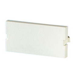 Series II Blank Module, 1U, Wiremold Ivory