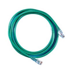 Modular patch cord, Cat 6, four-pair, AWG stranded, PVC, length 7&#8217;, green
