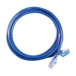 Modular patch cord, Cat 6, four-pair, AWG stranded, PVC, length 7&#8217;, blue