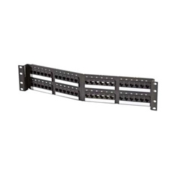 TechChoice Angled Patch Panel Category 6 48 Port