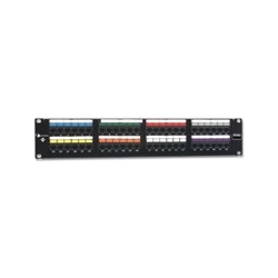 16 Port Category 5e Patch Panel Universal Wired, 1RMS