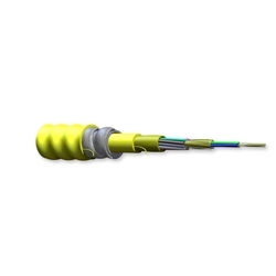 MIC Tight-Buffered, Interlocking Armored Cable, Plenum, 12 fiber, Single-mode (OS2)
