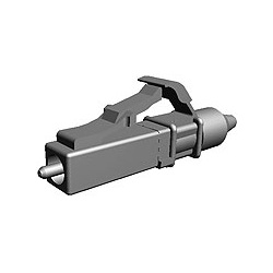 LightCrimp Plus Connectors (No-epoxy/No-polish), Simplex LC, for 900 [µm and 250 [µm Fibres, 62.5/125 [µm Multimode Fibre, Beige Boot