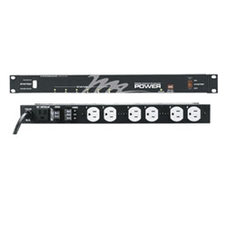 Rackmount Power, 6 Outlet, 15A, 6-Step Sequencing