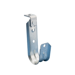 2&quot; Diameter J-Hook with angle bracket- 1/4&quot; mounting hole