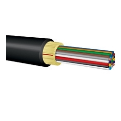 6 Fiber 62.5/125 m OM1 Indoor/Outdoor Distribution Riser 900 m non Armored round PVC Black Fiber Optic Cable