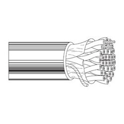 Multi-Conductor - Low Capacitance Computer Cable for EIA RS-232/422 4-Pair 24 AWG FHDPE FS PVC Chrome