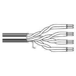 Multi-Conductor - Category 5e Nonbonded-Pair Indoor/Outdoor Cable 4-pair U/UTP CMR/CMX Box Gray