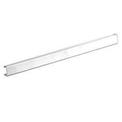 DESIGNATION STRIP 110 CLEAR PLASTIC WITH WHITE LABEL(S) 20 / PACK