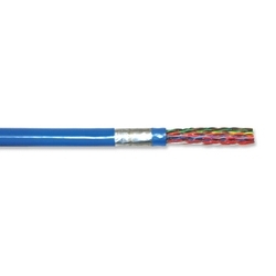 Copper Cable, 25 Pair, 24 AWG, Category 5e Shielded, Tin Copper, Riser Rated, Flame Retardant PVC Grey Jacket, 5000 FT. Reel