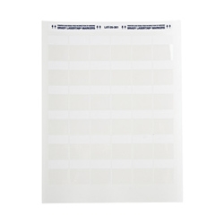 Blank, printable polyester labels for Laser Printers.