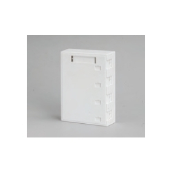 KeyConnect Side Entry Box with Shutter Door 4-Port Almond