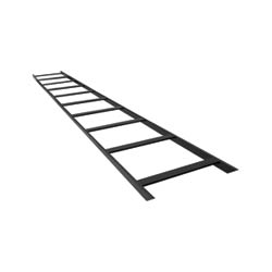 Cable runway ladder rack 2.7 metre (9 feet) 290 mm (11.5 inch) long x 220 mm (9 inch) wide straight section steel black