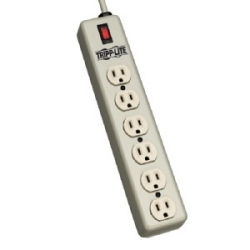Waber-by-Tripp Lite 6-Outlet (77.6mm center-to-center spacing) Industrial Power Strip, 15-ft. Cord