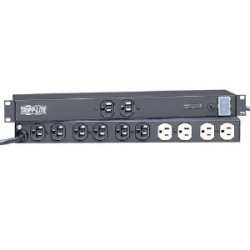 12 outlet, 15-ft cord, 3840 joules, All metal housing, Rackmount Isobar Surge Suppressor- Rackmount surge, spike and line noise protection
