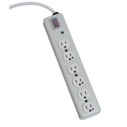 NOT for Patient-Care Rooms - UL1363 Hospital-Grade Surge Protector with 6 Hospital-Grade Outlets, 15 ft. Cord, 1050 Joules
