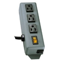 Waber-by-Tripp Lite 3-Outlet Industrial Power Strip, 6-ft. Cord, 5-15P, Switch Guard