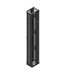 Evolution Horizontal Cable Manager, Single-Sided, 19 in. Wide X 1 RMU, Black