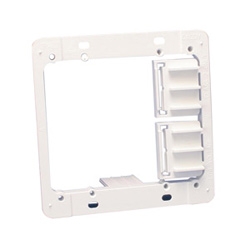 Plastic Low Voltage Mounting Plate, 2 Gang