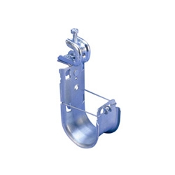 nVent CADDY Cat HP J-Hook with BC200 Beam Clamp, Swivel, 4&quot; dia, 1/2&quot; Max Flange