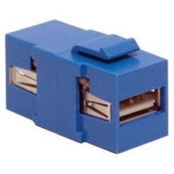 iSTATION(TM) USB 2.0 audio Video connector, A-to-A interface format, blue
